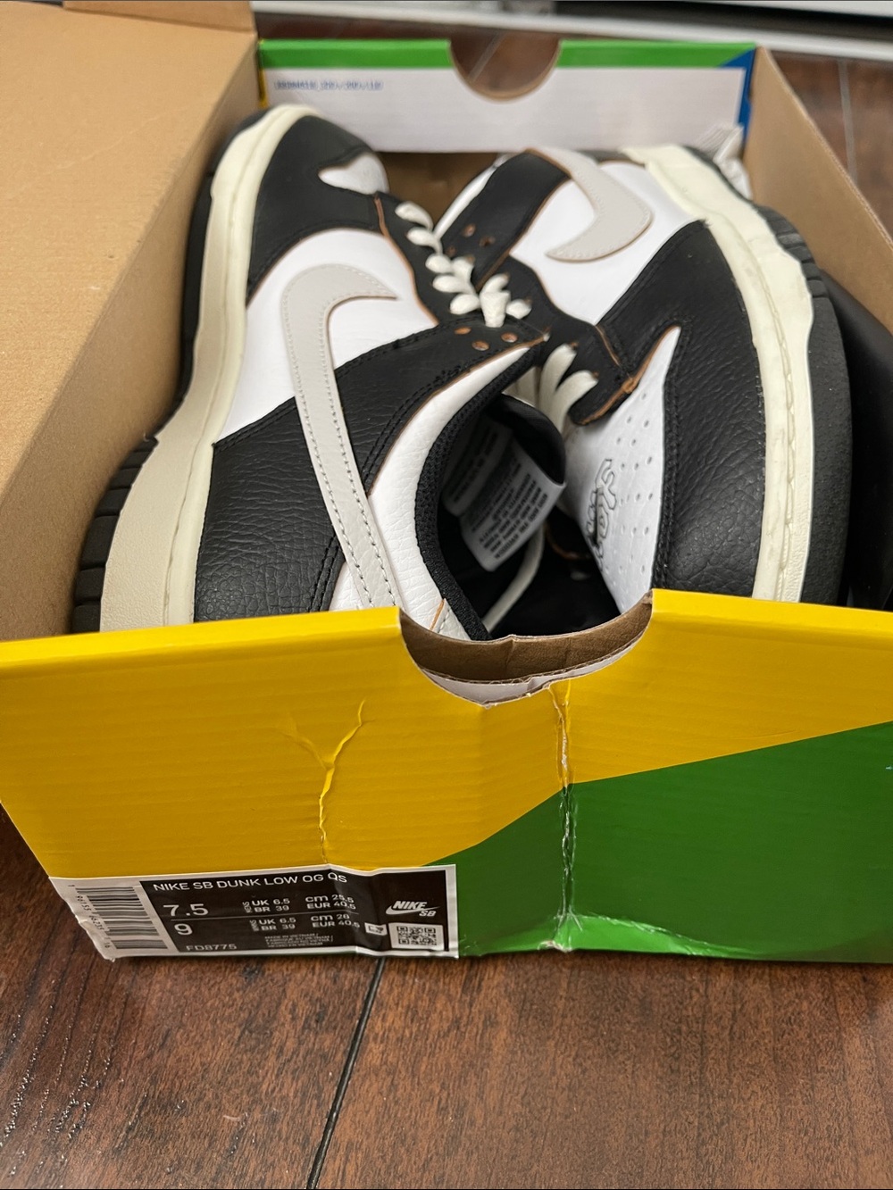 Nike Men's Dunk Low Sneakers - Black White Tan